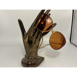 Rodenstock Denise Opal 135/Vtg Eyeglass Frames Only/Yellow/Hollywood/Retro/READ~